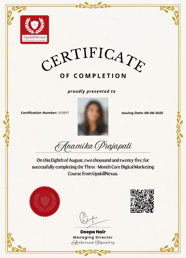 Employability Skills Course Certificate